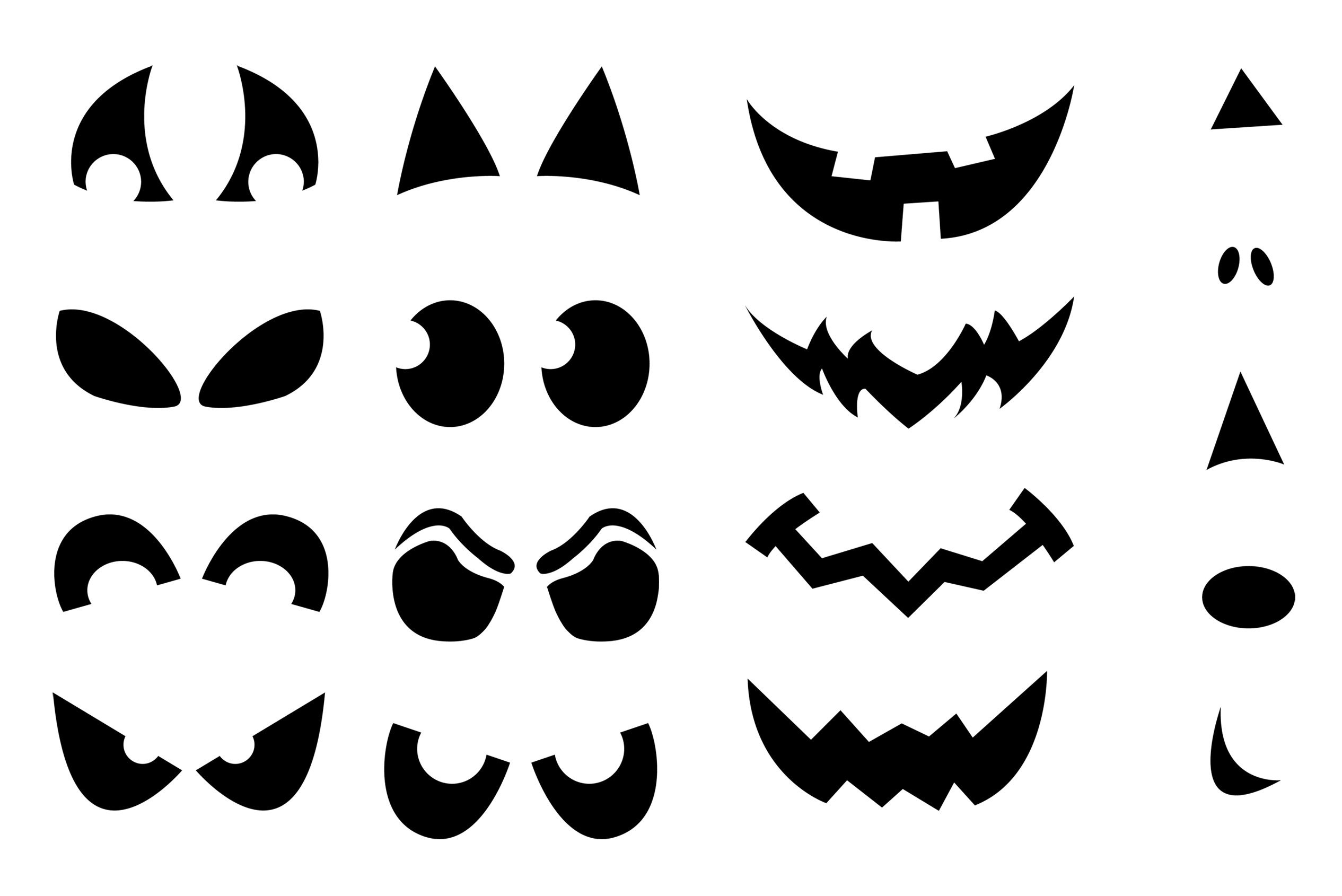 Jack-O'-Lantern Shirt Stencils - Craftbuds with regard to Jack O Lantern Faces Printable