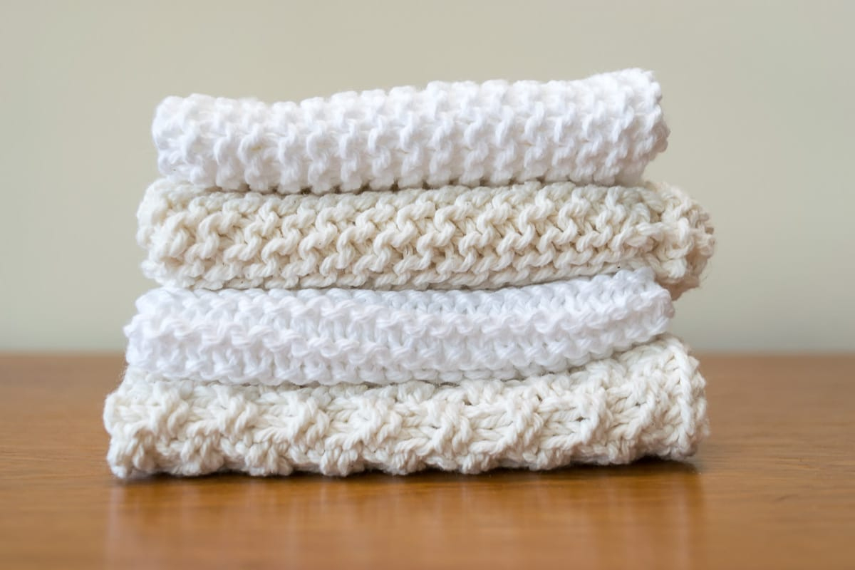 Knitted Dishcloth Patterns - Free ยท Nourish And Nestle throughout Free Printable Sugar And Cream Knit Dishcloth Pattern