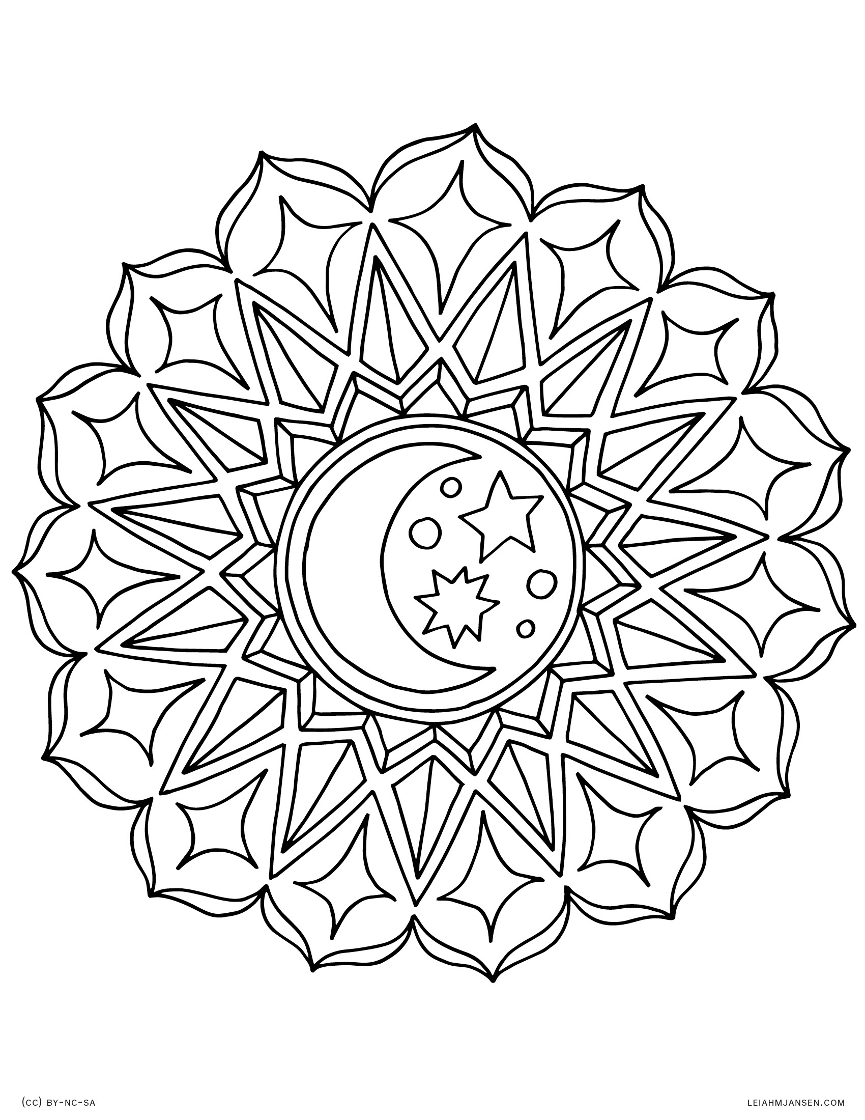 Leiah M Jansen in Free Printable Mandalas For Adults