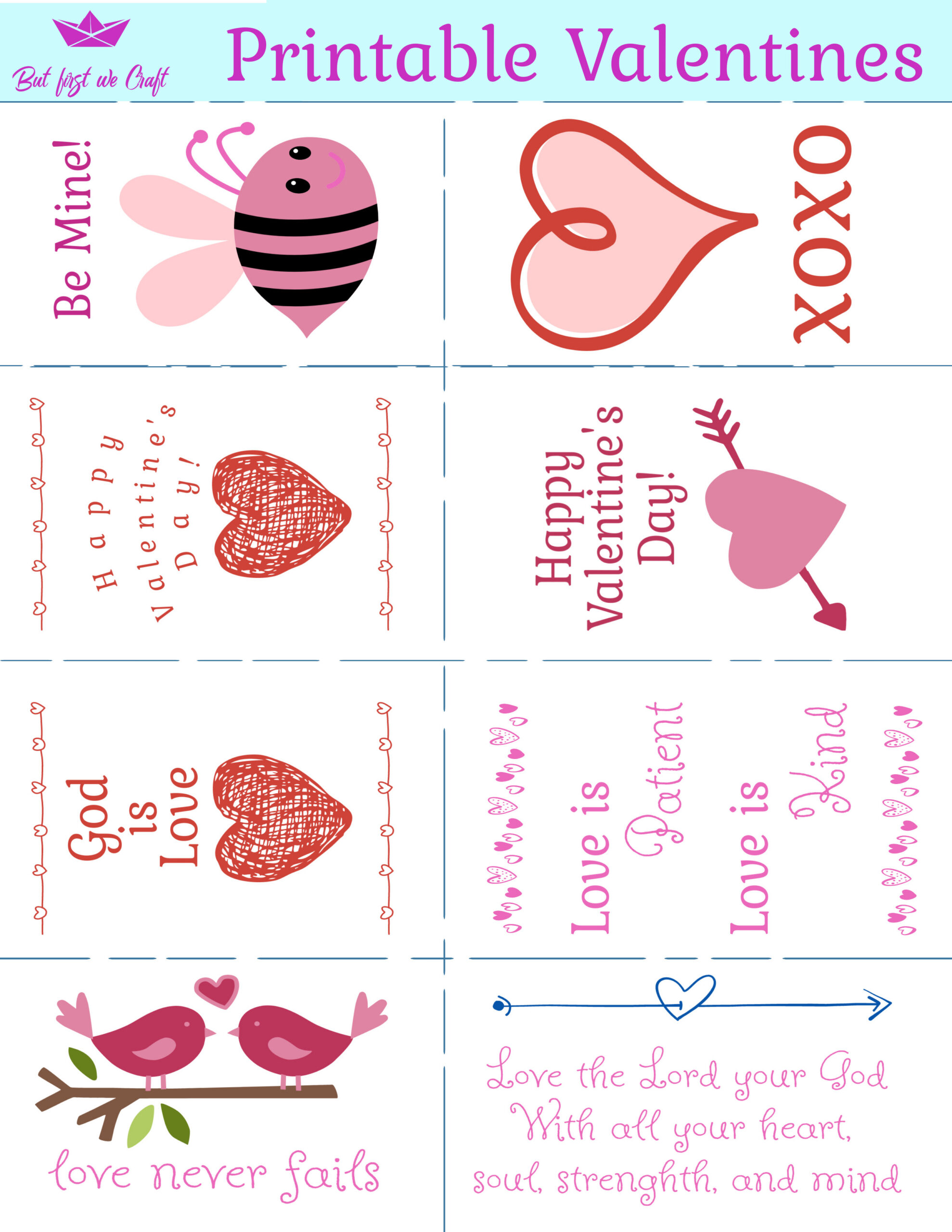 New Free Printable Valentine'S Day Cards For Kids – But First We Craft in Free Printable Valentines Cards For Kids
