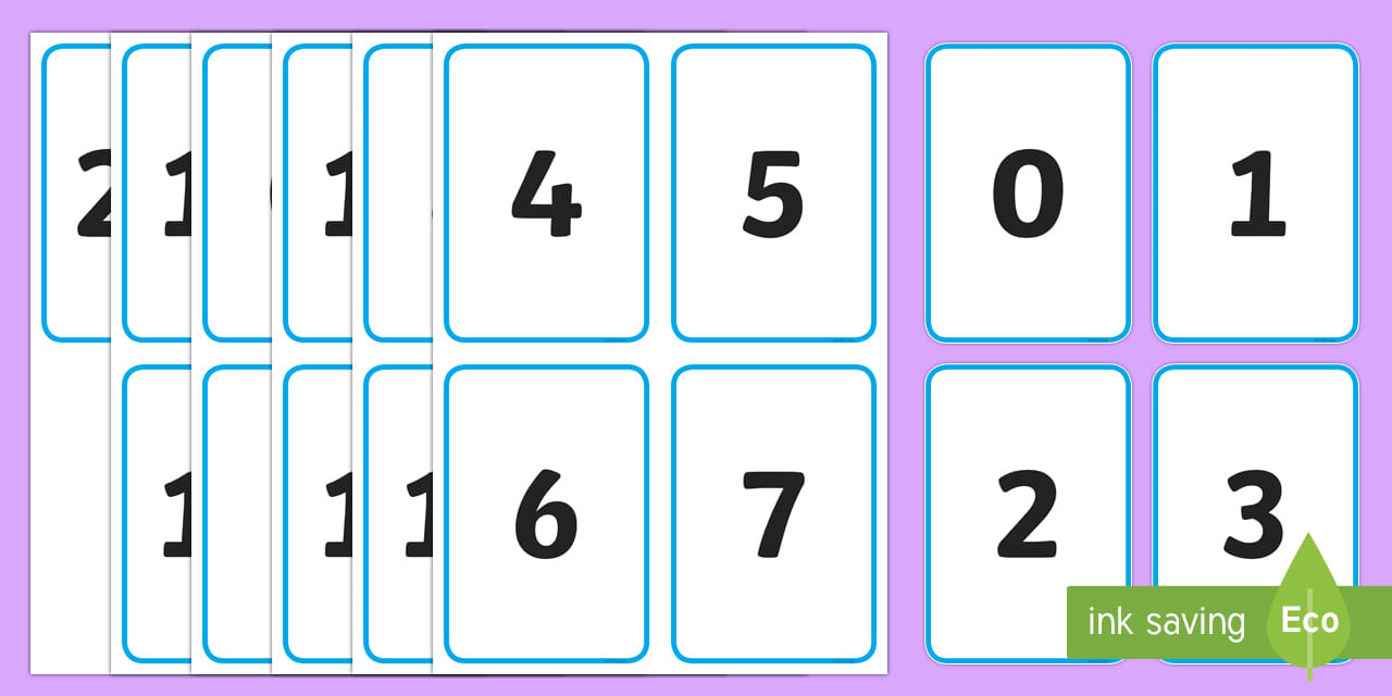 Number Cards 0-20 | Digit Cards | F-2 | Australia inside 0-20 Dots on Cards Printable