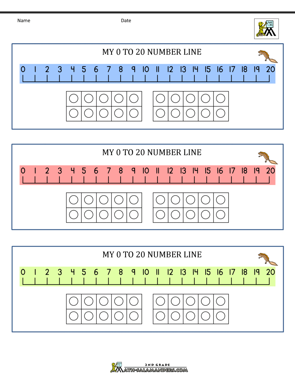 Number Line 0 To 20 throughout Number Line 1-20 Free Printable