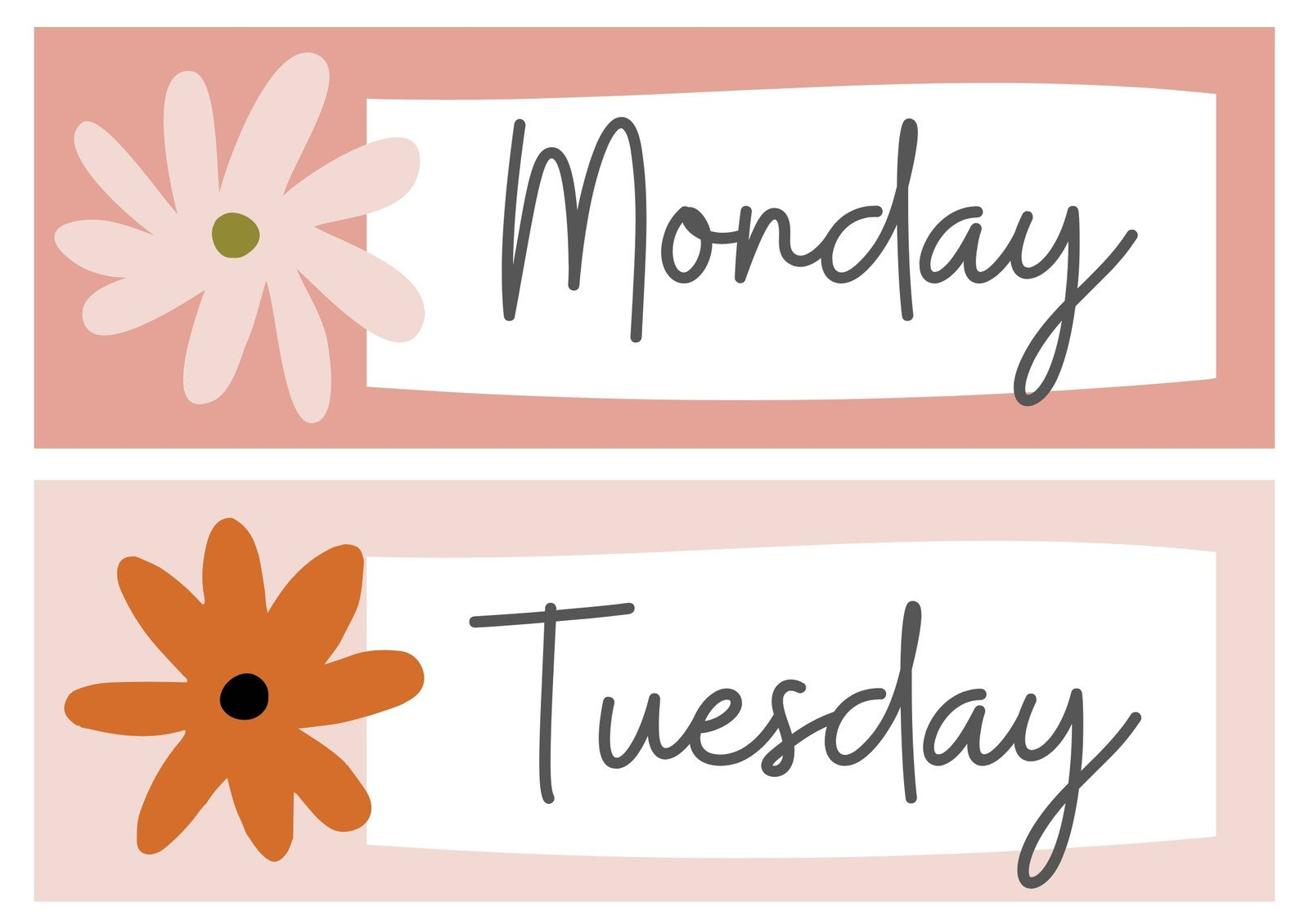 Page 5 - Free, Printable Custom Label Templates | Canva intended for Free Printable Days of the Week Labels