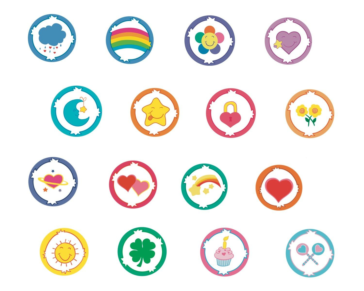 Pinely Angelica On Estampados In 2025 | Care Bear Party, Care regarding Care Bear Belly Badges Printable