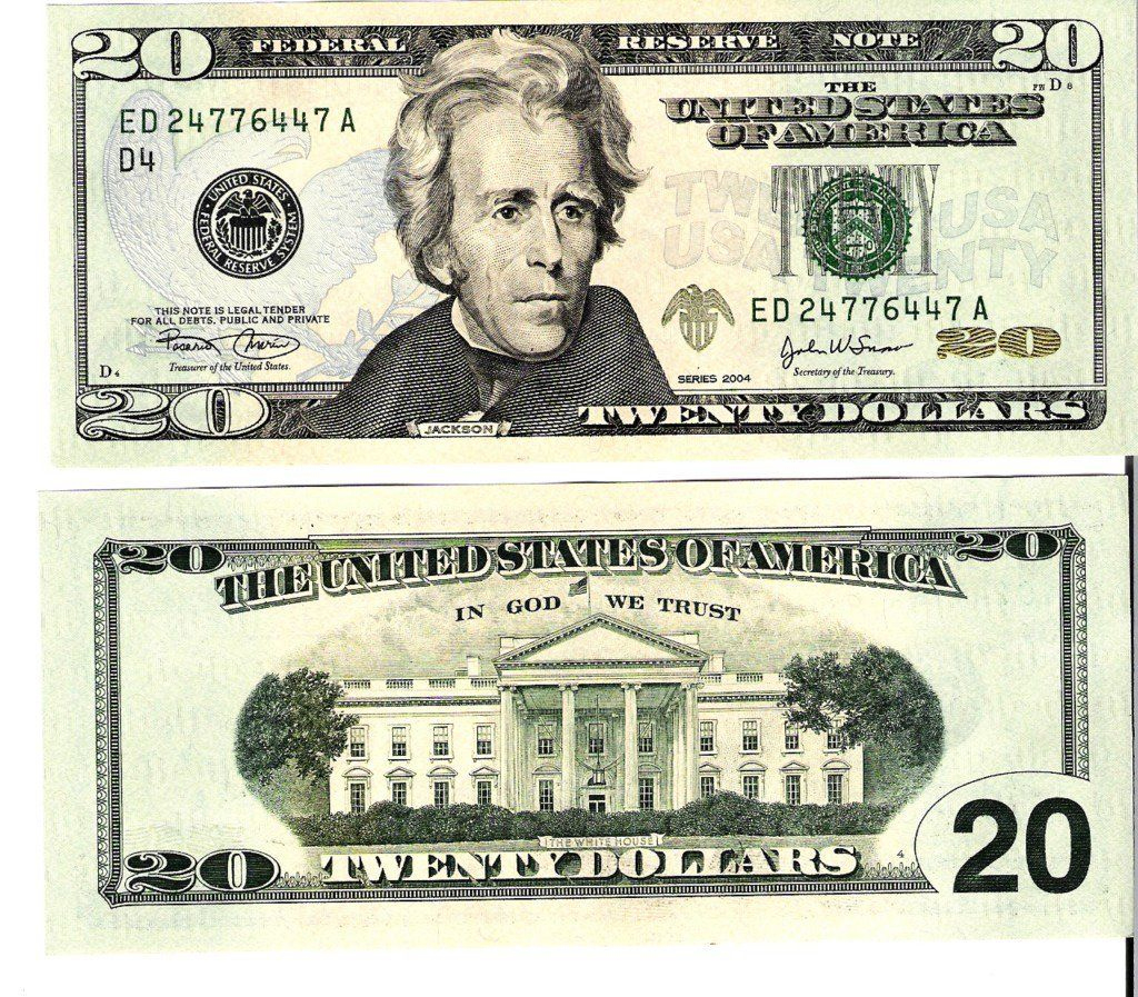 Play Money Actual Size - 10 Free Pdf Printables | Printablee intended for Printable 20 Dollar Bill Actual Size