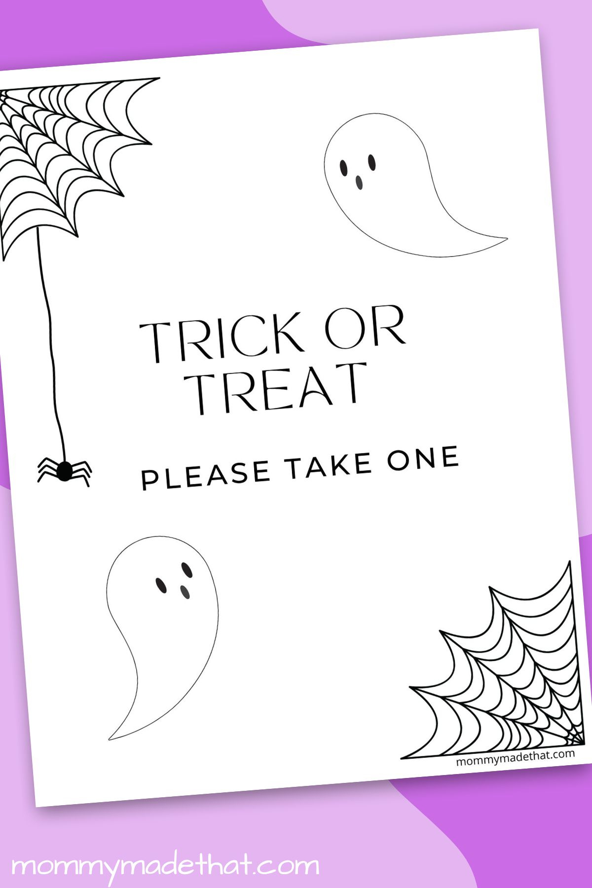Please Take One Halloween Sign (The Best Free Printables) in Please Take One Sign Printable Free Printable