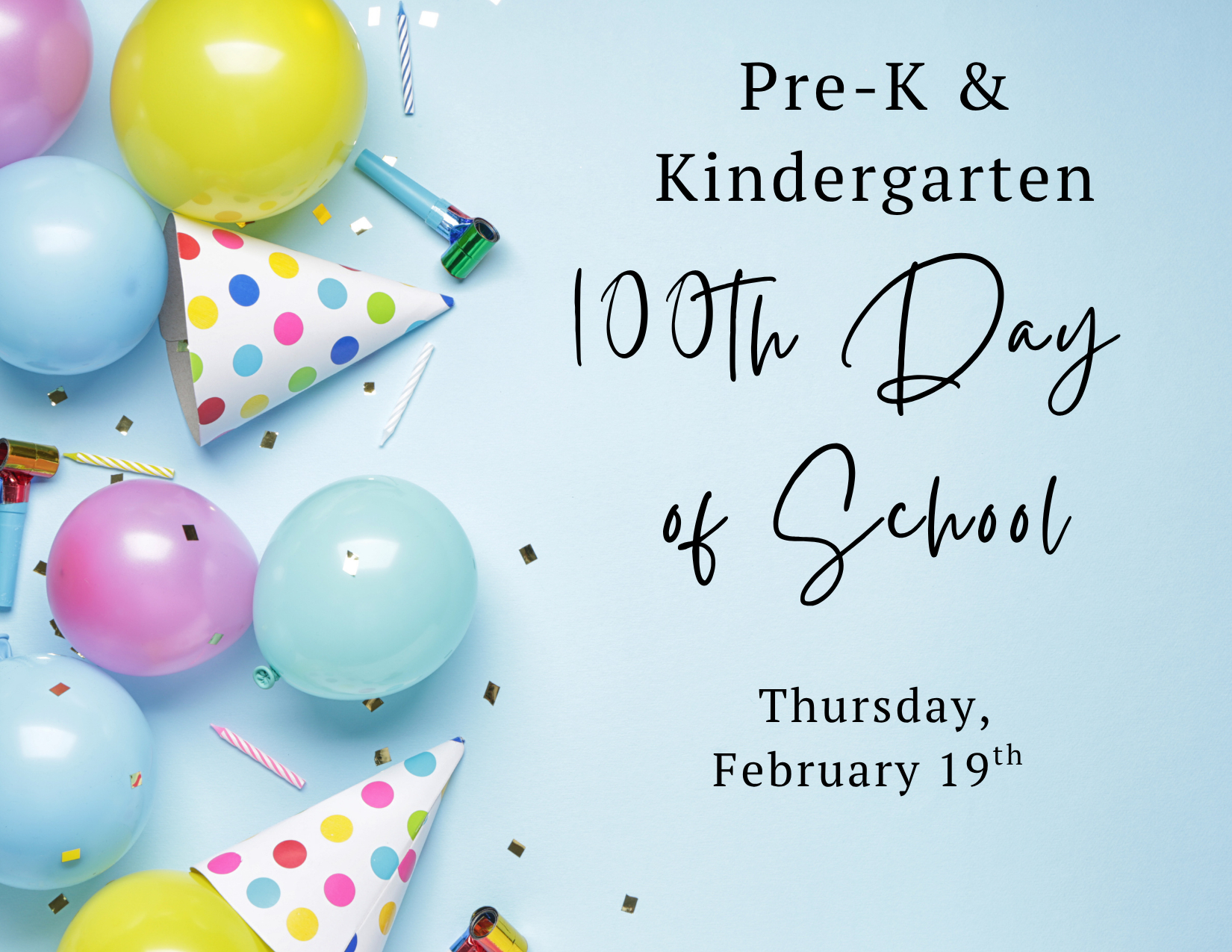 Pre-K & Kindergarten 100Th Day Of School — Tower Hill School throughout 100Th Day Of School 2026 Free Printables
