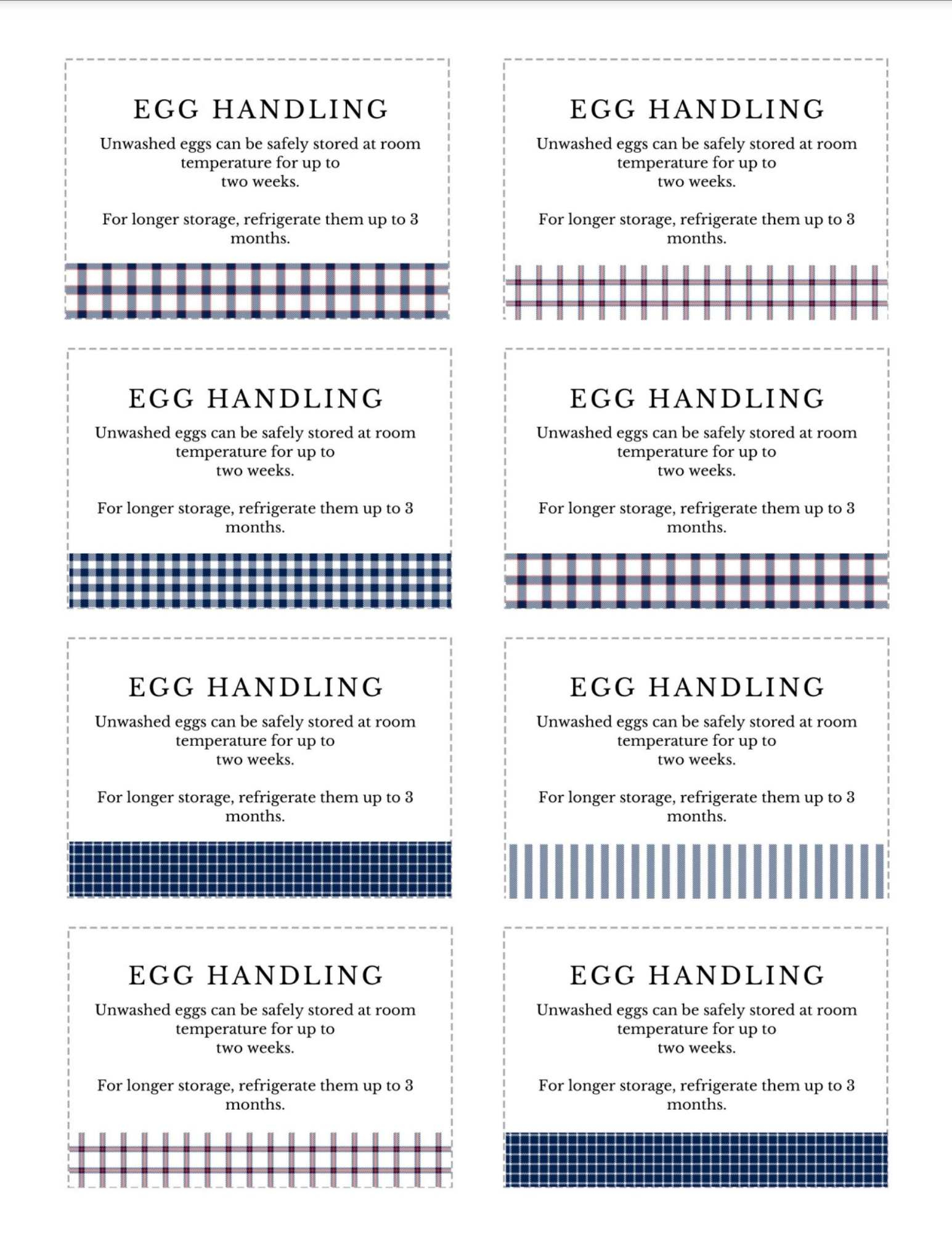 Printable Egg Handling Instructions (Cute + Free) with Farm Fresh Egg Handling Instructions Printable Free