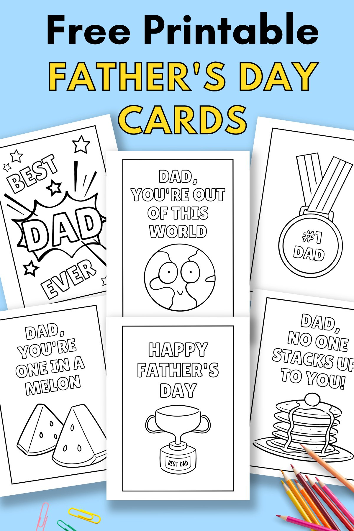 Printable Father'S Day Cards To Colour — Gathering Beauty throughout Fathers Day Cards Free Printable