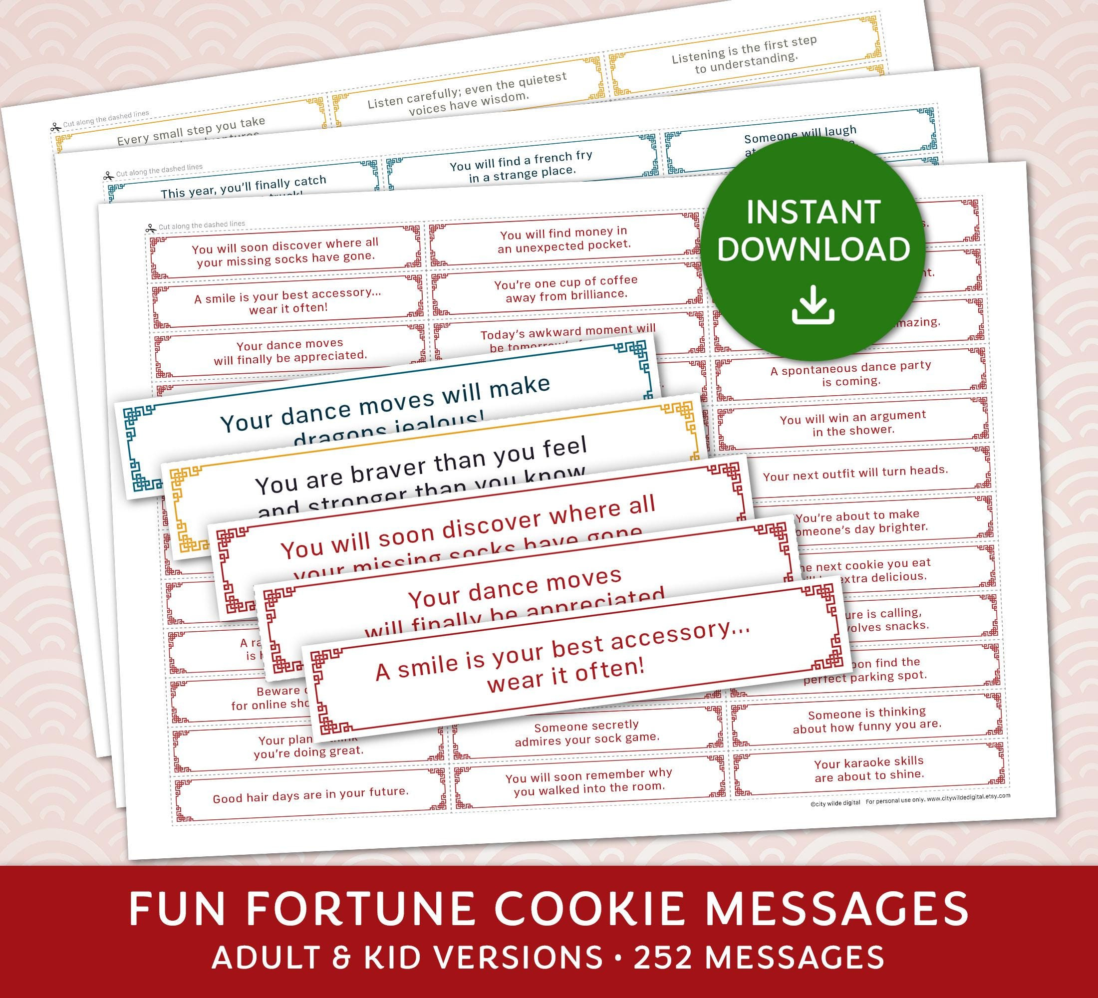 Printable Fortunes Messages, Chinese Fortune Messages, Diy Fortune within Printable Fortunes For Fortune Cookies
