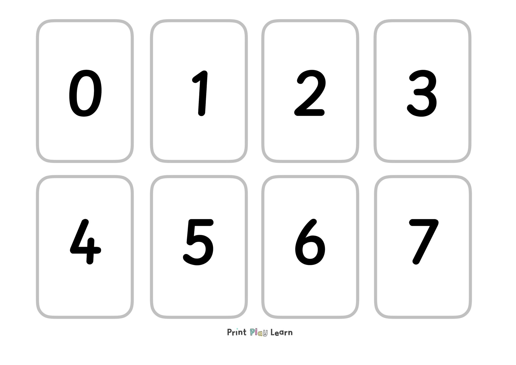 Quick Print Number Cards 0-30 - Printable Teaching Resources with regard to 0-20 Number Cards Printable