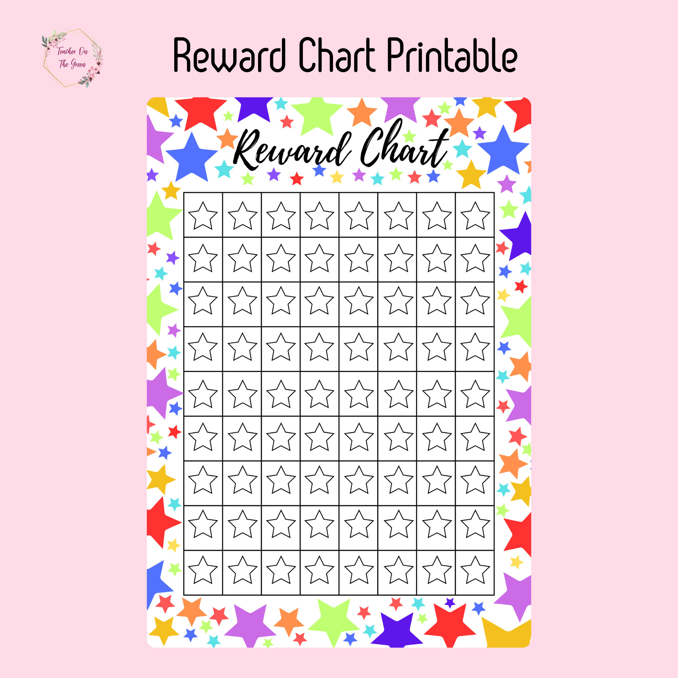 Reward Chart | Star Reward Chart | Printable Chart - Etsy within Star Reward Chart Printable