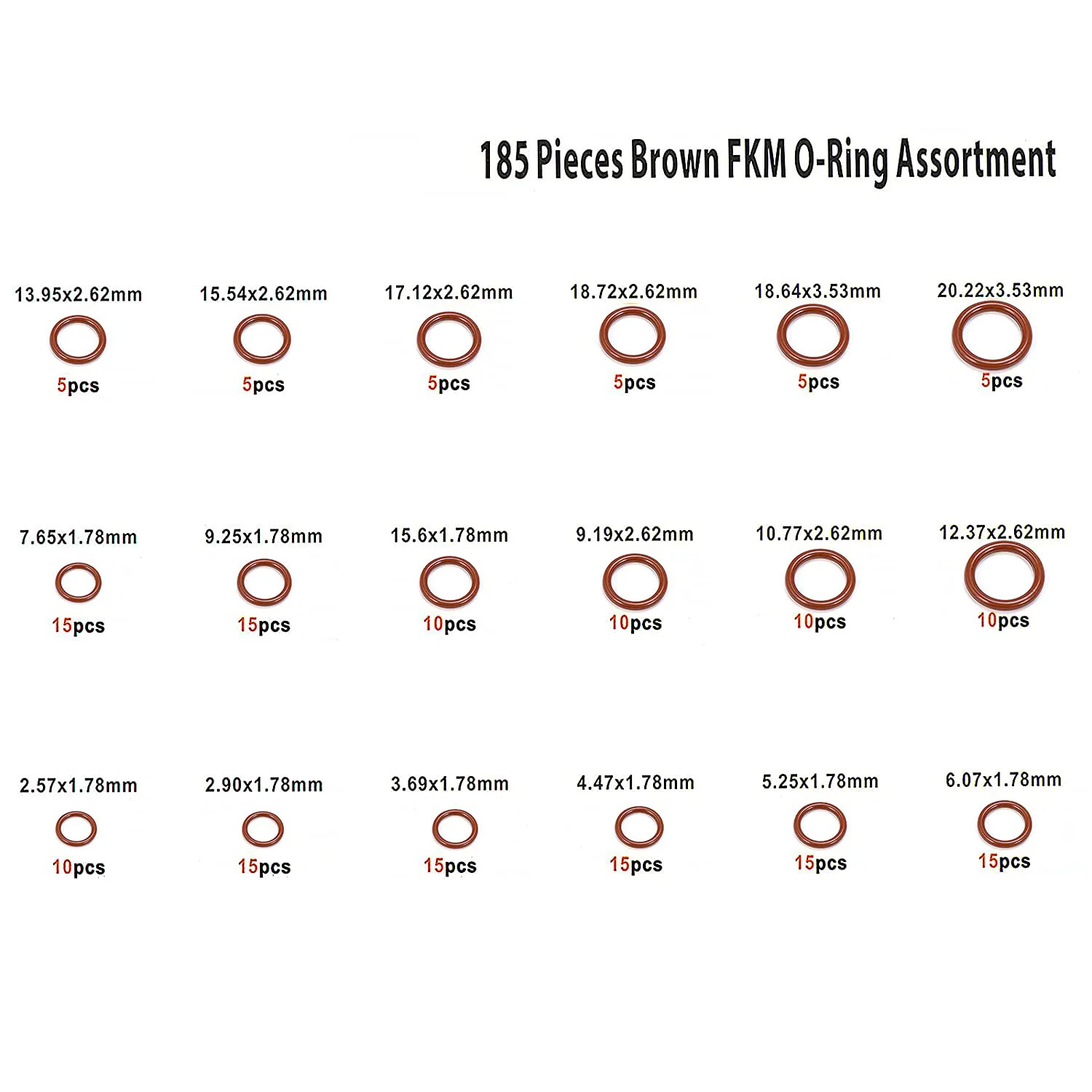 Ring Size Chart Small Parts O-Ring Sizing Chart, Laminated, 3 throughout Printable O Ring Size Chart