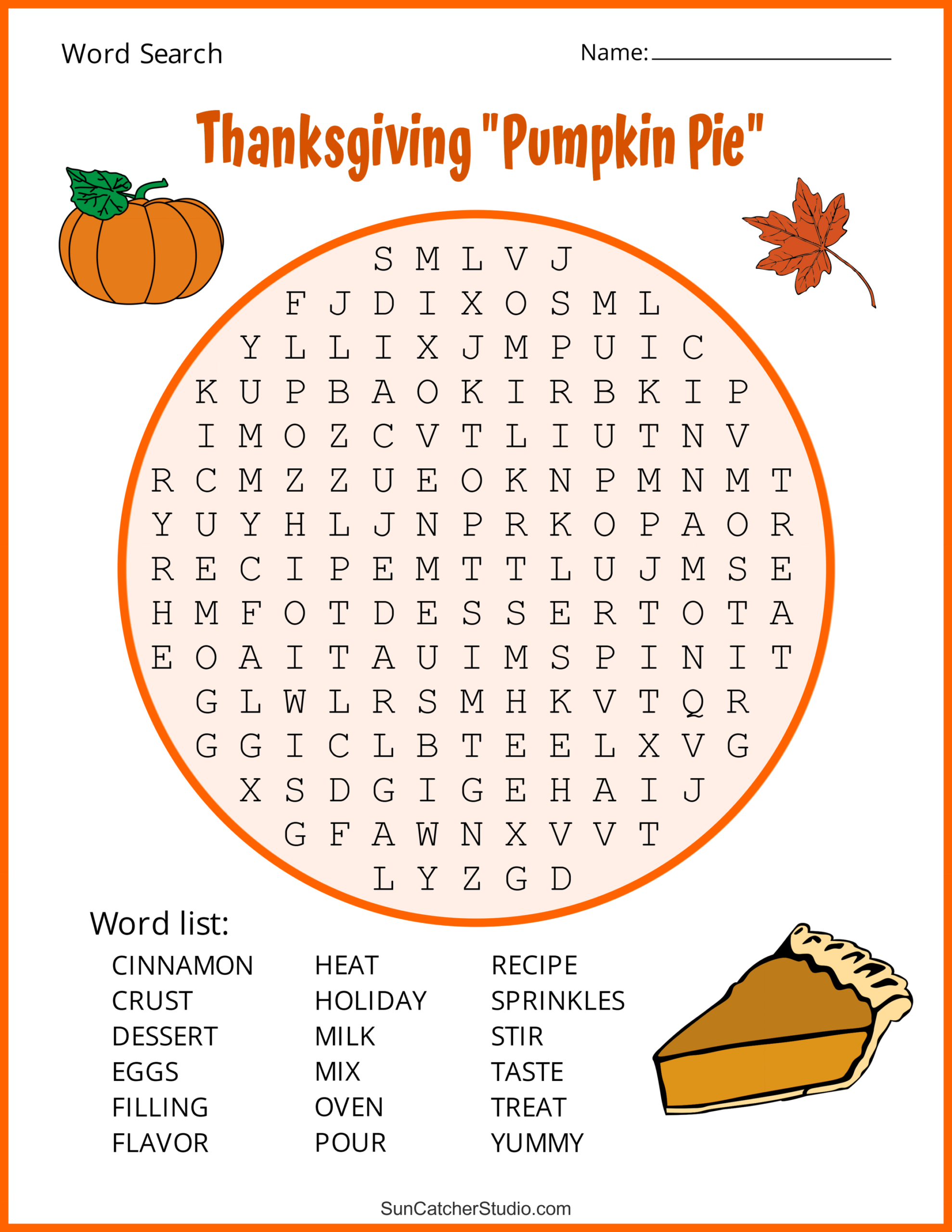 Thanksgiving Word Search (Free Printable Puzzles) – Free in Thanksgiving Word Search Printable Free