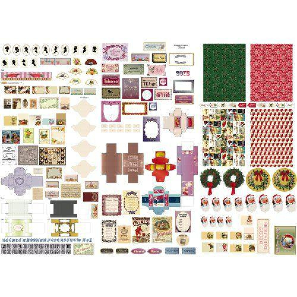 The Dolls House Emporium Victoriana Cut-Out Sheet pertaining to Dolls House Miniatures Free Printables