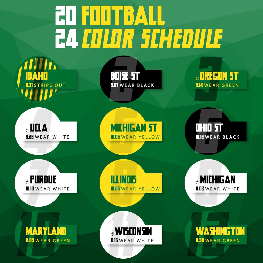 The Duck Store On X inside Oregon Ducks Printable Football Schedule