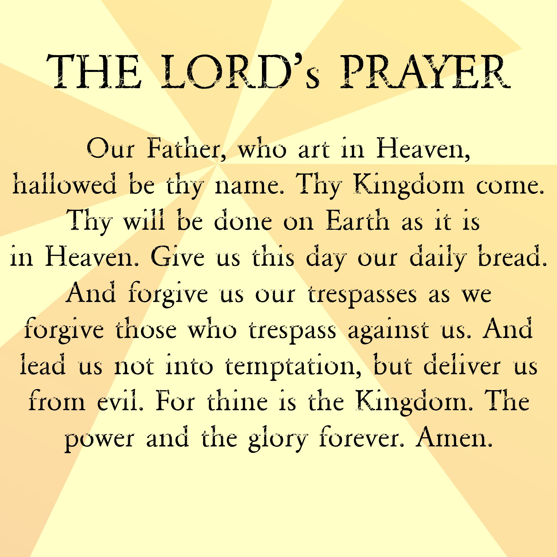 The Lord Prayer - 12 Free Pdf Printables | Printablee intended for Free Printable Printable Lord's Prayer