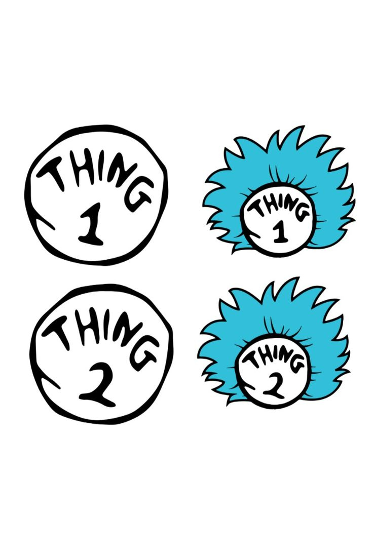 Thing 1 And Thing 2 Svg | Thing 1 And Thing 2 Svg | Thing 1 Thing in Thing 1 Thing 2 Printable