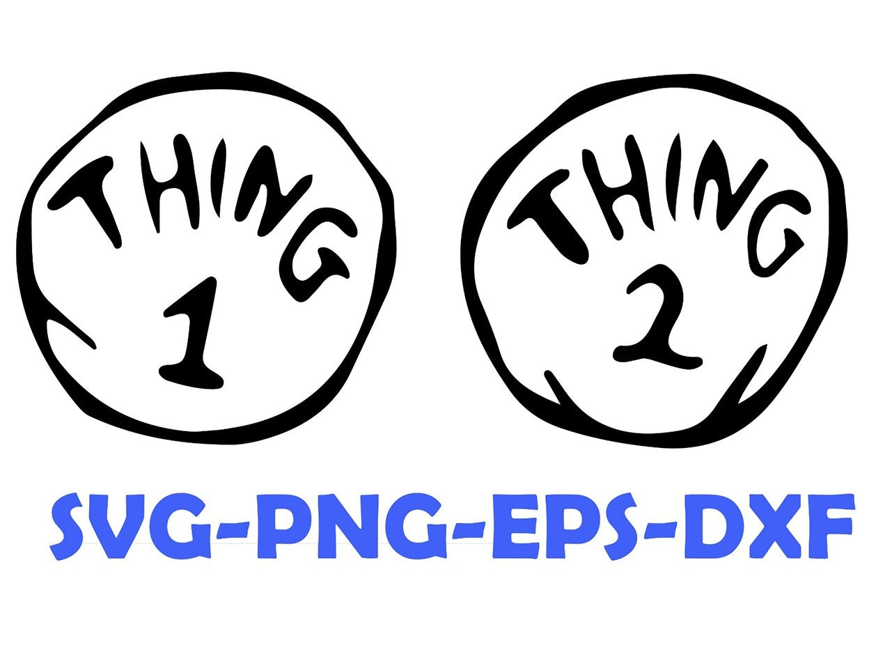 Thing Alphabet Svg | Thing 1 And Thing 2 Svg | Dr. Seuss Inspired regarding Thing 1 Thing 2 Printable