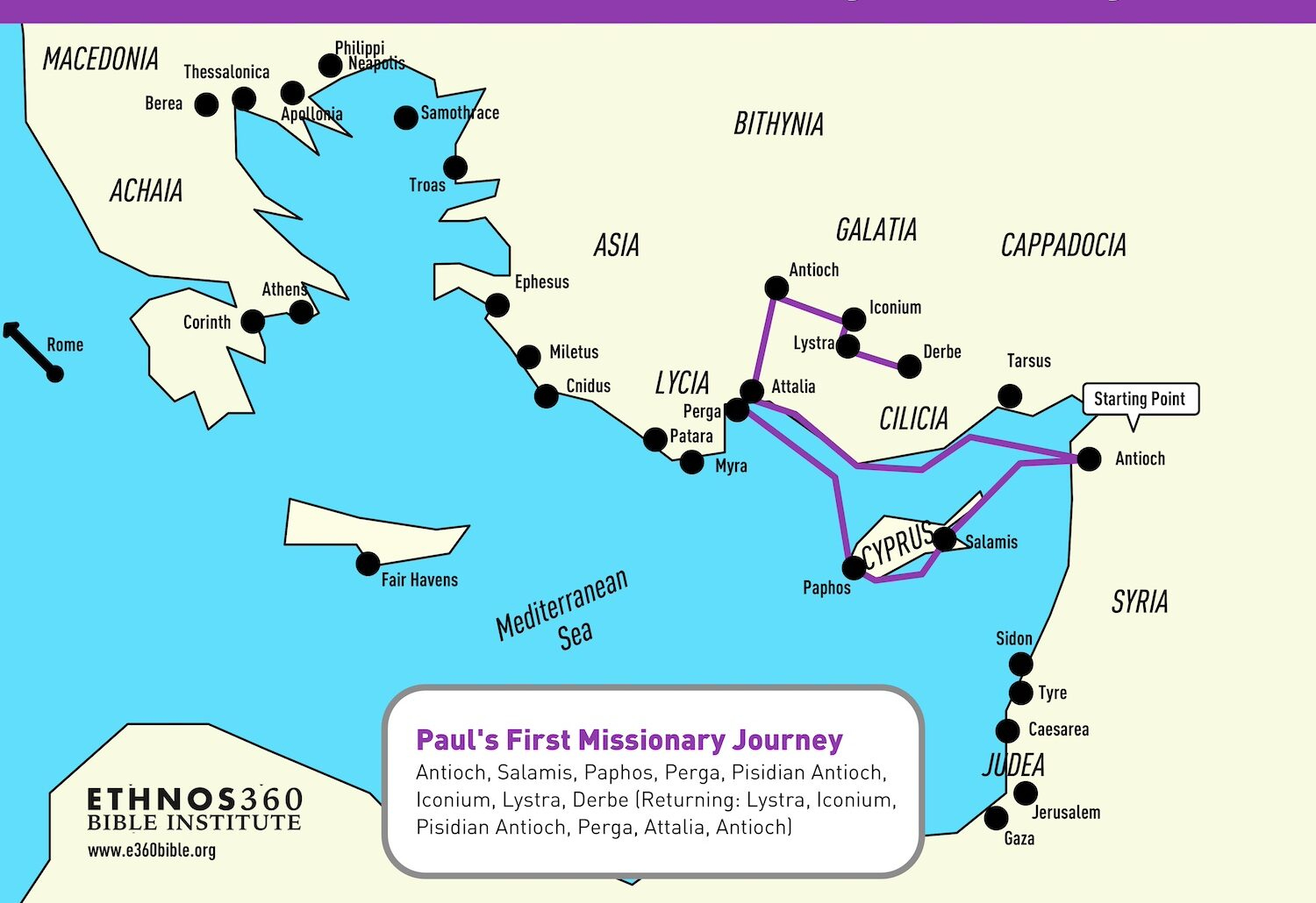 Timeline Of Paul&amp;#039;S Life And Missionary Journeys throughout Paul&amp;amp;#039;s First Missionary Journey Map Printable