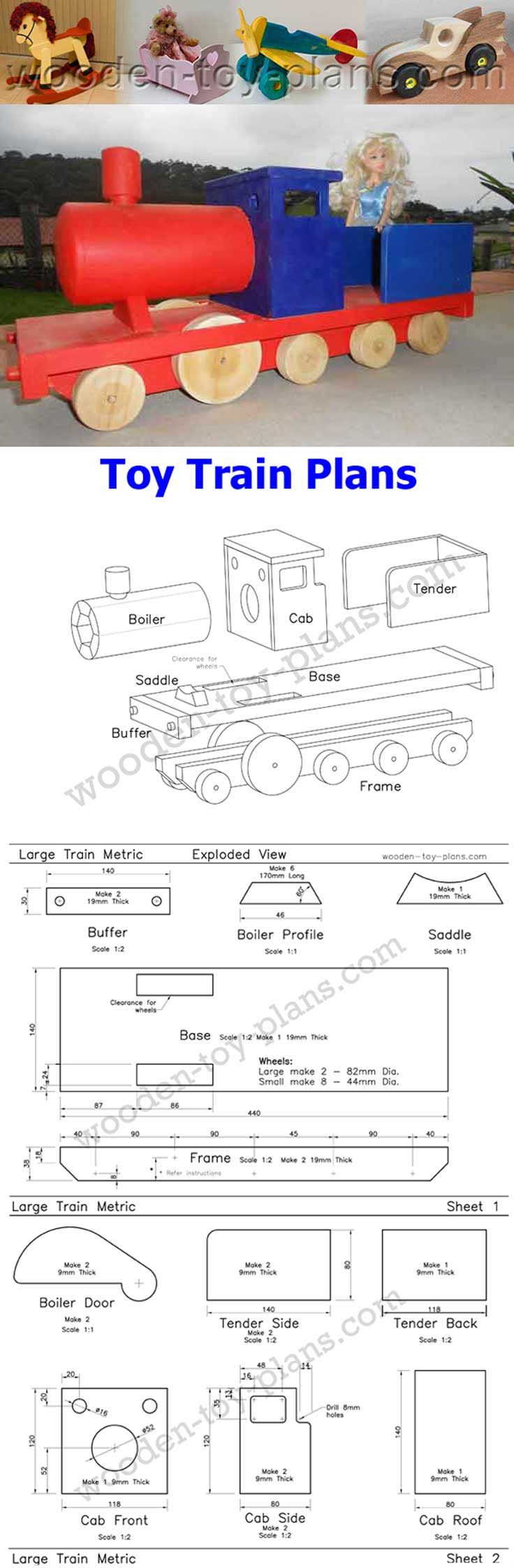 Toy Train Plans Free Printable Pdf Includes Stepstep with regard to Free Wooden Toy Plans Printable