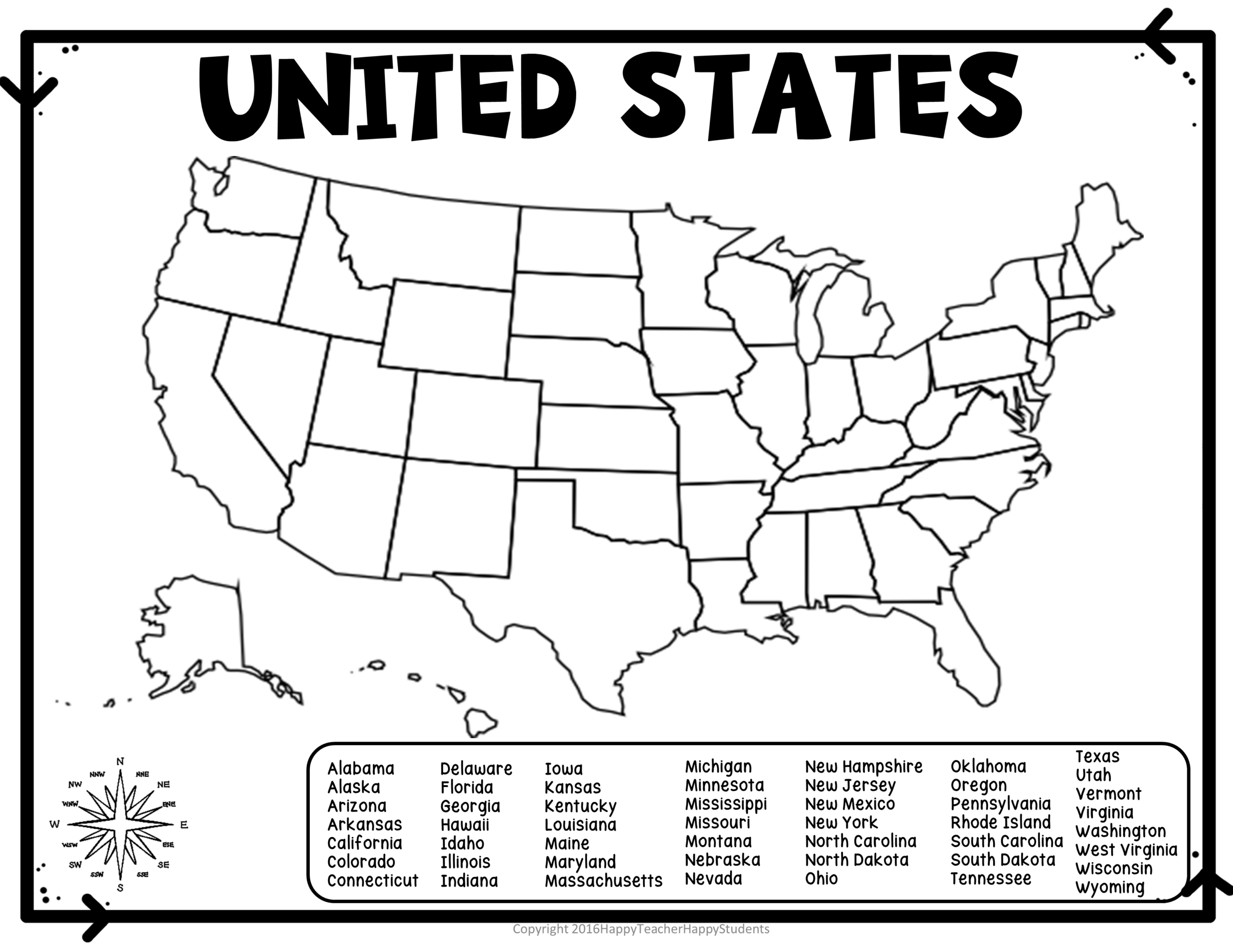 United States Map Quiz & Worksheet- Usa Map Test W/ Practice Sheet intended for Blank Us Map Quiz Printable