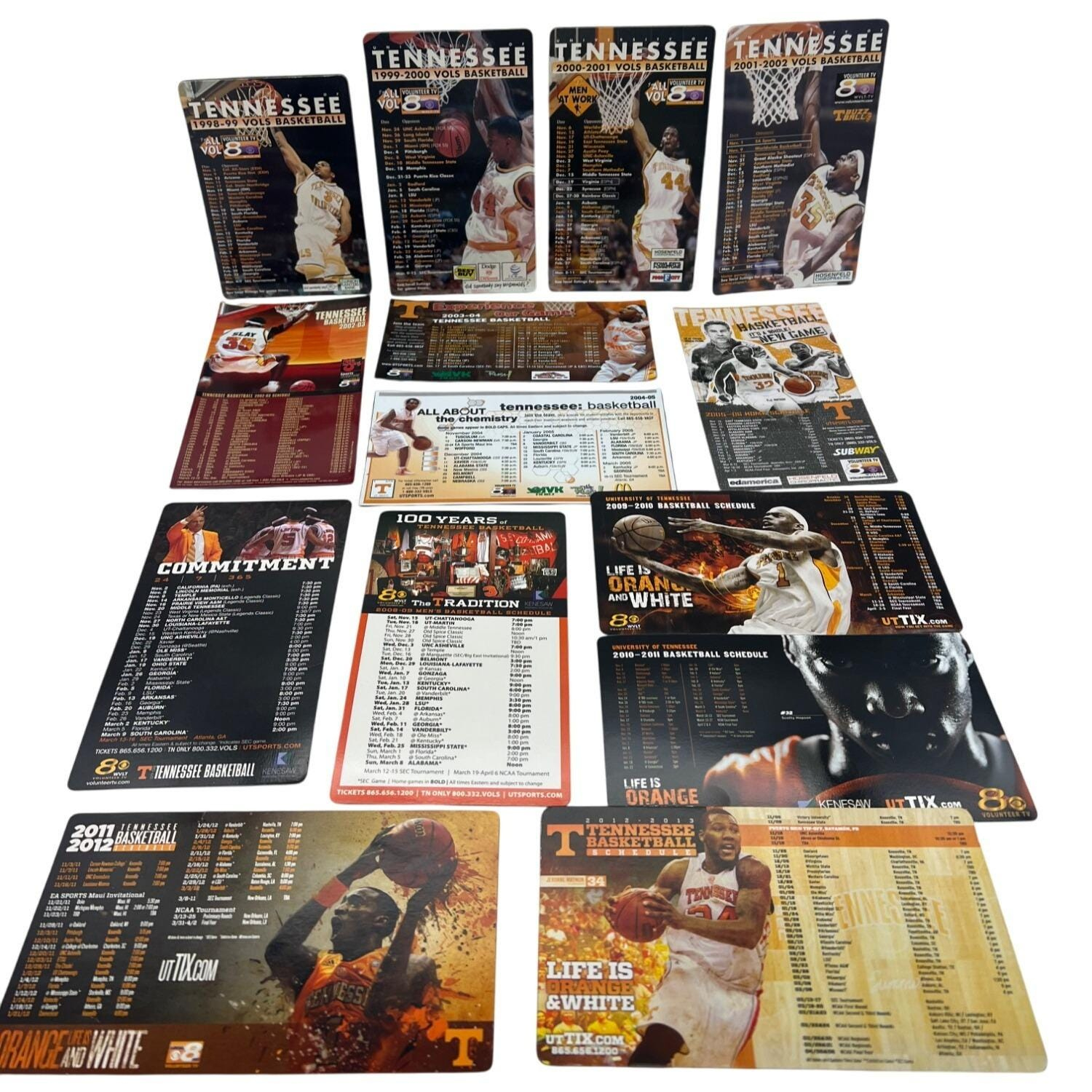 Vintage Ut Vols Basketball Schedule Magnets: 1998-2018 Collection for Printable Tennessee Vols Basketball Schedule