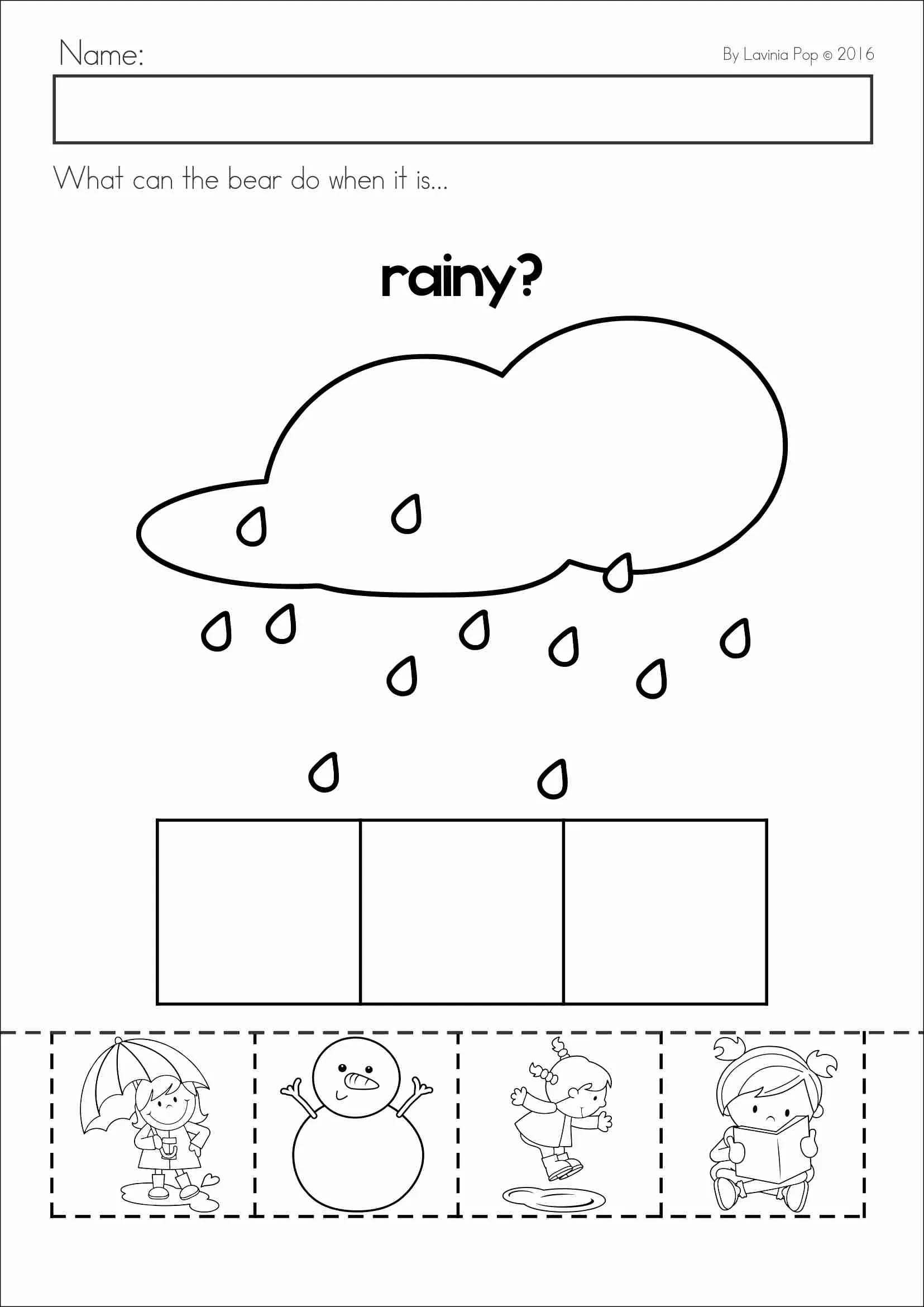Weather For Preschool And Kindergarten with Printable Weather Activities For Preschoolers