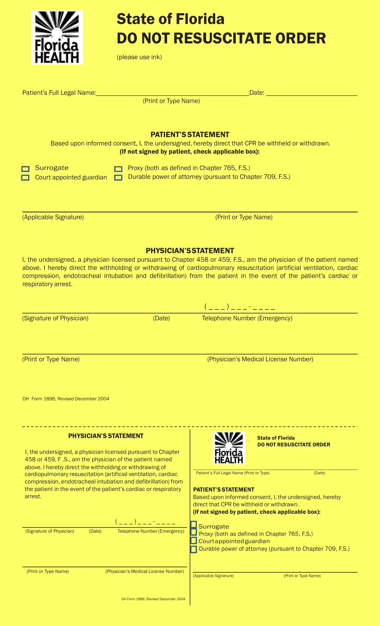 What Is A Dnr (Dnro)? | Free Dnr Form Florida | Elder Needs Law with regard to Do Not Resuscitate Printable Dnr Form