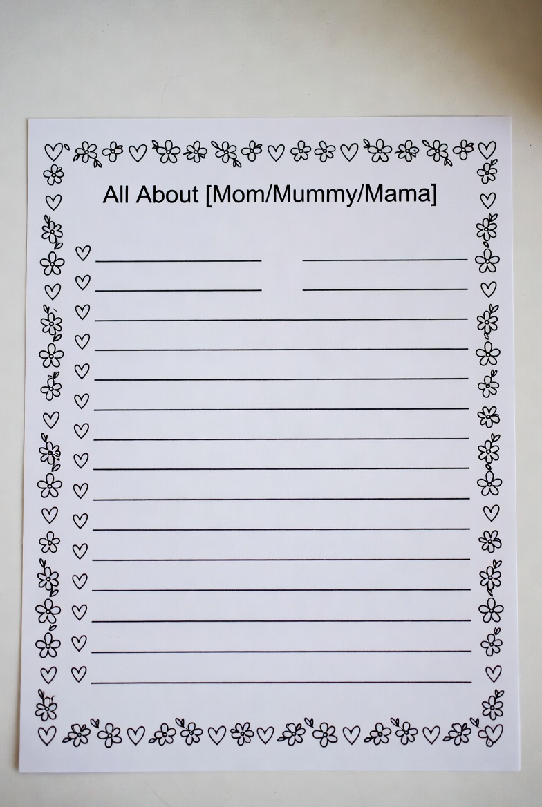 Mother's Day Questionnaire Printable - MomsPrintables.Org (1)